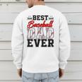 Retro Best Baseball Dad Ever Daddy Happy Fathers Day Men Men's Sweatshirt Back Print Retro Best Baseball Dad Ever Daddy Happy Fathers Day Men Men's Sweatshirt Back Print