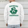 Shamrock Baseball Dad St Patricks Irish Ireland St Paddys Men's Sweatshirt Back Print Shamrock Baseball Dad St Patricks Irish Ireland St Paddys Men's Sweatshirt Back Print