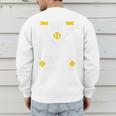 Softball Dad Like a Baseball Dad With Bigger Balls Softball Premium Men's Sweatshirt Back Print