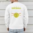 Softball Dad Just Like A Baseball Dad Player Premium Men's Sweatshirt Back Print Softball Dad Just Like A Baseball Dad Player Premium Men's Sweatshirt Back Print