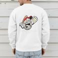 Super Baseball Dad Premium Men's Sweatshirt Back Print