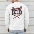 Vintage Baseball Dad For Game Day Father's Day Toddler Kids Men's Sweatshirt Back Print Vintage Baseball Dad For Game Day Father's Day Toddler Kids Men's Sweatshirt Back Print