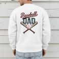 Vintage Baseball Dad Happy Fathers Day Players Toddler Kids Men's Sweatshirt Back Print Vintage Baseball Dad Happy Fathers Day Players Toddler Kids Men's Sweatshirt Back Print