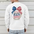 Vintage Baseball Dad Patriotic USA Flag 4th Of July Fathers Premium Men's Sweatshirt Back Print Vintage Baseball Dad Patriotic USA Flag 4th Of July Fathers Premium Men's Sweatshirt Back Print