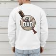 Vintage Father's Day 1 Baseball Dad Baseball Lovers Players Men's Sweatshirt Back Print Vintage Father's Day 1 Baseball Dad Baseball Lovers Players Men's Sweatshirt Back Print