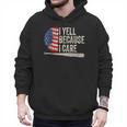 4th Of July Baseball Fan I Yell Because I Care Baseball Dads Men Hoodie