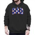 Baseball Dad Bold Varsity Style Letters Sport Themed Men Hoodie