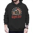 Baseball Dad Game Day USA Flag Men Hoodie