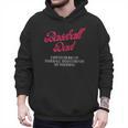Baseball Dad Travel Ball Little League Husband Wedding Men Hoodie