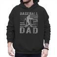 Baseball Dad USA American Flag Father's Day Men Men Hoodie