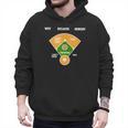 Baseball Father's Day Joke Vintage Baseball Dad Men Hoodie