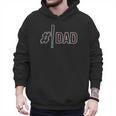 Baseball Player Dad Father's Day Number One Baseball Dad Men Hoodie