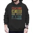 Coaching My Kids One Pitch At A Time Vintage Baseball Dad Men Hoodie Coaching My Kids One Pitch At A Time Vintage Baseball Dad Men Hoodie