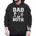 Dad Of Both Gymnastics Baseball Dad Men Hoodie
