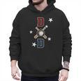 Patriotic Baseball Dad Father's Day Red Blue Star Men Hoodie Patriotic Baseball Dad Father's Day Red Blue Star Men Hoodie