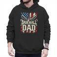 Retro American Flag Baseball Dad Father's Day Men Hoodie