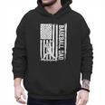 Retro Baseball Dad Us America Flag Fathers Day Men Hoodie