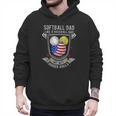 Softball Dad Like A Baseball Dad 4th Of July USA Retro Flag Men Hoodie Softball Dad Like A Baseball Dad 4th Of July USA Retro Flag Men Hoodie