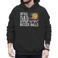 Softball Dad Like A Baseball Dad Retro US Flag Father's Day Men Hoodie Softball Dad Like A Baseball Dad Retro US Flag Father's Day Men Hoodie