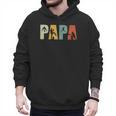 Vintage Baseball Dad Papa Fathers Day Men Hoodie
