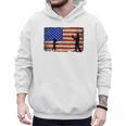 Baseball Coach Baseball Dad American Flag Men Hoodie