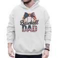 Baseball Dad American Flag Bow Sports Men Hoodie Baseball Dad American Flag Bow Sports Men Hoodie