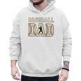 Baseball Dad Distressed Bold Stitch Graphic Sports Father Premium Men Hoodie