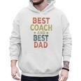 Baseball Dad For Men Vintage Best Coach And Best Dad Men Hoodie