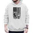 Baseball Dad Retro American USA Flag Baseball Father's Day Men Hoodie Baseball Dad Retro American USA Flag Baseball Father's Day Men Hoodie