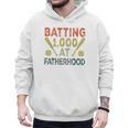 Baseball Dad Vintage Batting 1000 At Fatherhood Men Hoodie