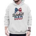 Patriotic Baseball Dad 4th Of July For All American Fathers Men Hoodie Patriotic Baseball Dad 4th Of July For All American Fathers Men Hoodie