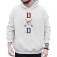 Patriotic Baseball Dad Father's Day Red Blue Star Premium Men Hoodie Patriotic Baseball Dad Father's Day Red Blue Star Premium Men Hoodie