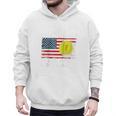 Patriotic Softball Dad Like A Baseball Dad Raglan Baseball Tee Men Hoodie