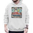 Softball Dad Like a Baseball Dad Gift Men Premium Men Hoodie Softball Dad Like a Baseball Dad Gift Men Premium Men Hoodie