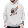 Vintage 1 Baseball Dad Daddy Father's Day From Son Daughter Men Hoodie