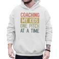 Vintage Baseball Dad Coaching My Kids One Pitch At A Time Men Hoodie Vintage Baseball Dad Coaching My Kids One Pitch At A Time Men Hoodie