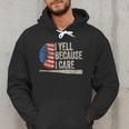 4th Of July Baseball Fan I Yell Because I Care Baseball Dads Men Hoodie