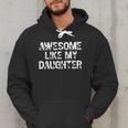 Awesome Like My Daughter Baseball Dad Father's Day Men Hoodie