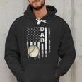 Baseball Dad America Flag Vintage Christmas Xmas Men Hoodie