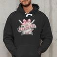 Baseball Dad With Coquette Cute Bow Sport Season Men Hoodie Baseball Dad With Coquette Cute Bow Sport Season Men Hoodie