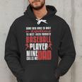 Baseball Dad Cute Love Home Run Pitcher Catcher Baseball Fan Men Hoodie