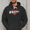 Baseball Dad Field Day Baseball Fans Family Matching Men Hoodie