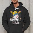 Baseball Dad Happy Fathers Day For Men Boys Kids Men Hoodie