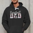 Baseball Dad Happy Fathers Day For Men Boys Baseball Lovers Men Hoodie