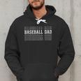 Baseball Dad Layered Text Father Coach Player Men Hoodie