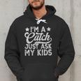 Baseball Dad For Men Vintage I'm A Catch Just Ask My Kids Men Hoodie Baseball Dad For Men Vintage I'm A Catch Just Ask My Kids Men Hoodie