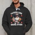 Baseball Dad Saying Hot Dog Gnome Pun For Fathers Day Men Hoodie Baseball Dad Saying Hot Dog Gnome Pun For Fathers Day Men Hoodie