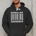 Baseball Dad Scan For Payment Barcode Father Men Hoodie