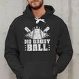 Baseball Dad Softball Game Fathersday Baseball Daddy Men Hoodie