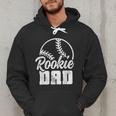 Baseball Dad Softball Game Rookie Dad Baseball Men Hoodie